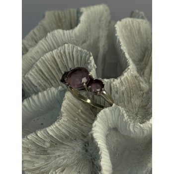 925 Sterling Silver Beautiful Amethyst Ring Size 10