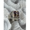 925 Sterling Silver Spinel Men's Ring Size 8