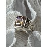 925 Sterling Silver Spinel Men's Ring Size 8