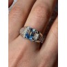 925 Sterling Silver Spinel Men's Ring Size 8.5