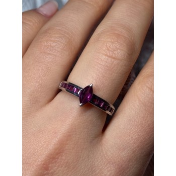 925 Sterling Silver Spinel Ring Size 7.5