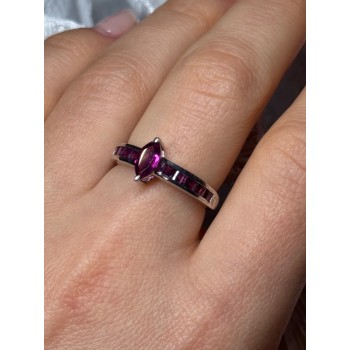 925 Sterling Silver Spinel Ring Size 7.5