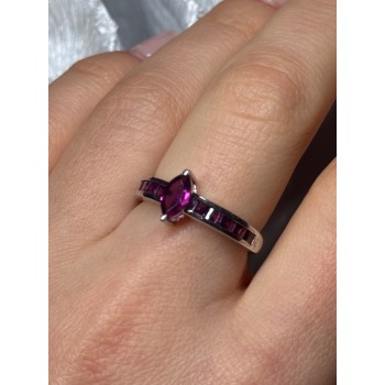 925 Sterling Silver Spinel Ring Size 7.5