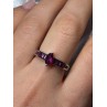 925 Sterling Silver Spinel Ring Size 7.5