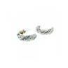 925 Sterling Silver CZ & Marcasites Stud Earrings