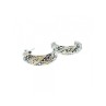 925 Sterling Silver CZ & Marcasites Stud Earrings