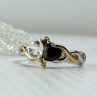 925 Sterling Silver Gold Plated Almandine & Spinel 
