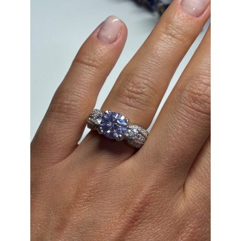 925 Sterling Silver CZ Ring Size 6
