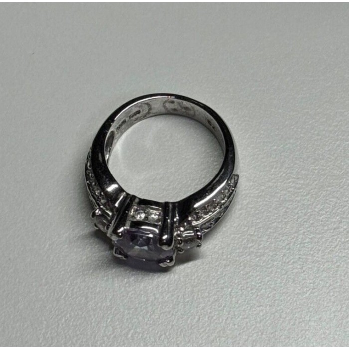 925 Sterling Silver CZ Ring Size 6