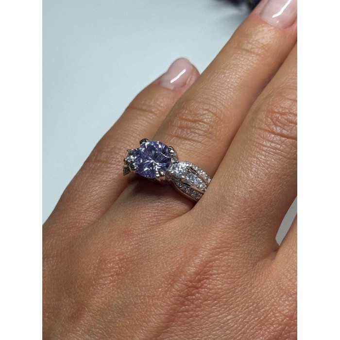 925 Sterling Silver CZ Ring Size 6
