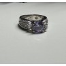 925 Sterling Silver CZ Ring Size 6