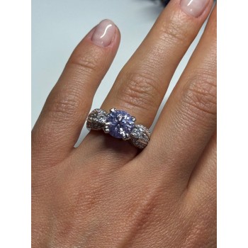925 Sterling Silver CZ Ring Size 6