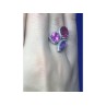 925 Sterling Silver Amethyst & Spinel Ring Size 8