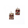 925 Sterling Silver Almandine & Black Spinel Earrings