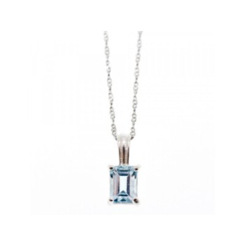 925 STERLING SILVER TOPAZ CHAIN WITH PENDANT