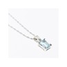 925 STERLING SILVER TOPAZ CHAIN WITH PENDANT