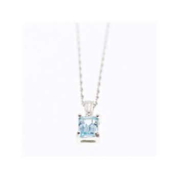 925 STERLING SILVER TOPAZ CHAIN WITH PENDANT