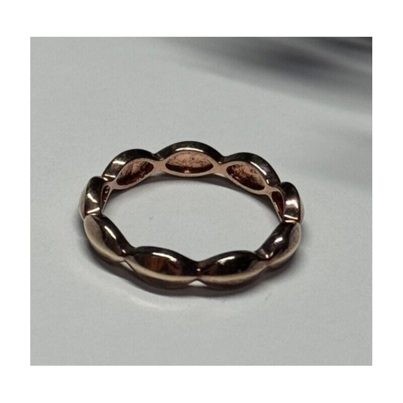 925 Sterling Silver Gold Plated Ring Size 6