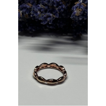925 Sterling Silver Gold Plated Ring Size 6