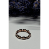 925 Sterling Silver Gold Plated Ring Size 6