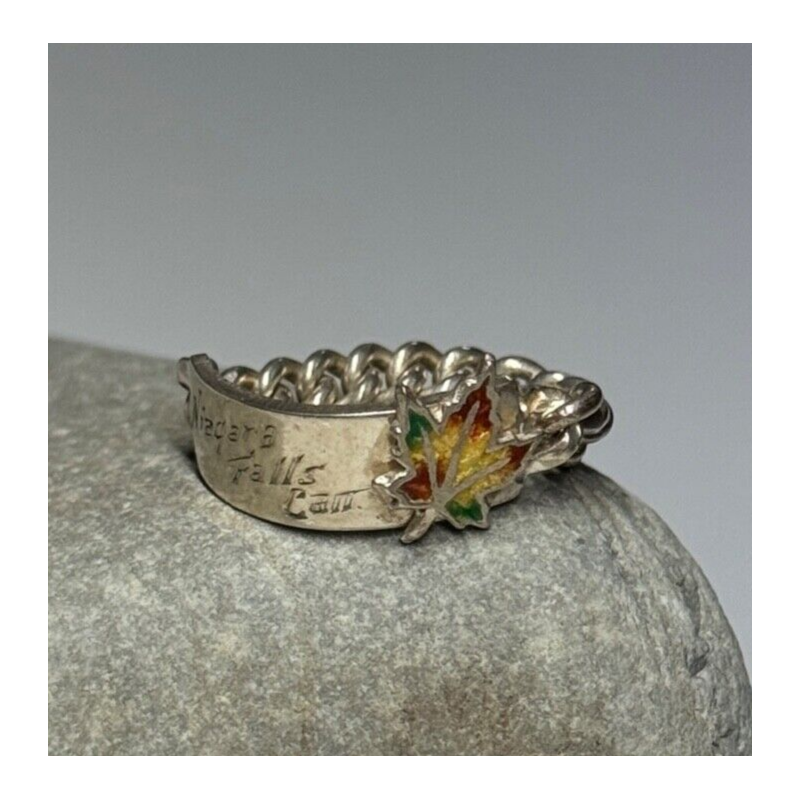 925 Sterling Silver Niagara Falls Canada Ring Size 5