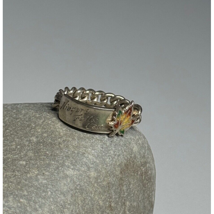 925 Sterling Silver Niagara Falls Canada Ring Size 5