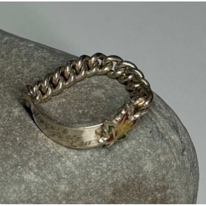 925 Sterling Silver Niagara Falls Canada Ring Size 5