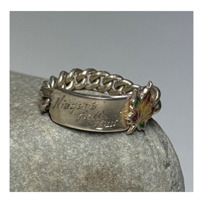 925 Sterling Silver Niagara Falls Canada Ring Size 5