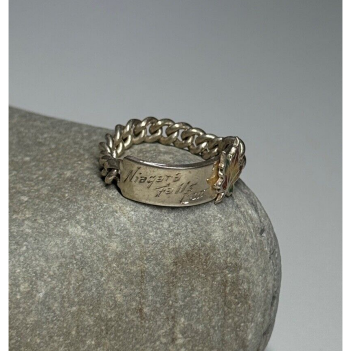 925 Sterling Silver Niagara Falls Canada Ring Size 5