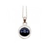 925 Sterling Silver Black Onyx Chain with Pendant