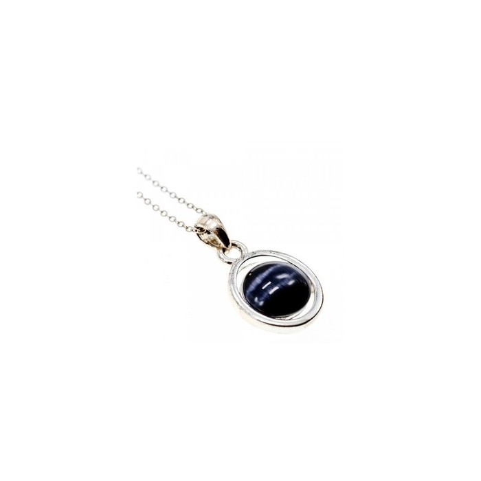 925 Sterling Silver Black Onyx Chain with Pendant