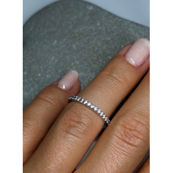 925 Sterling Silver CZ Ring Size 5.5