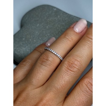925 Sterling Silver CZ Ring Size 5.5