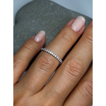 925 Sterling Silver CZ Ring Size 5.5
