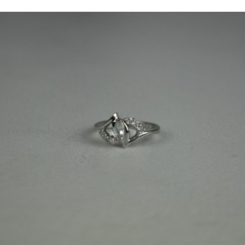 925 Sterling Silver Colorless Tourmaline (achroite) Ring Size 6.5