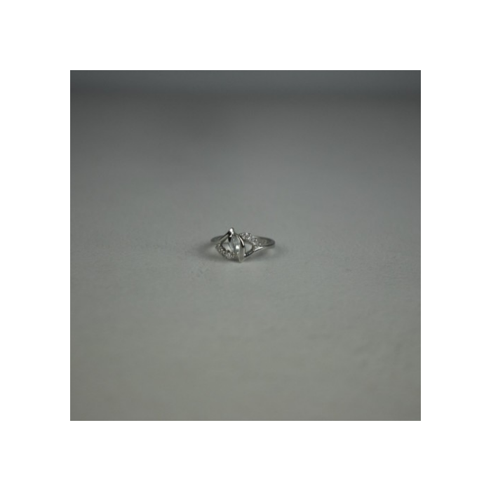 925 Sterling Silver Colorless Tourmaline (achroite) Ring Size 6.5