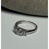 925 Sterling Silver CZ Ring Size 6.5