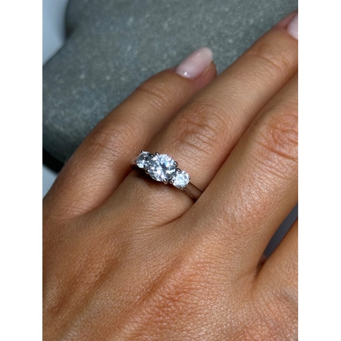 925 Sterling Silver CZ Ring Size 6.5