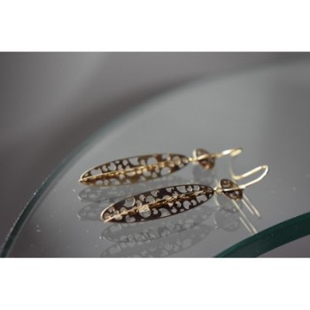 Milor 925 Sterling Silver Gold Plated (14k) Earrings Italy