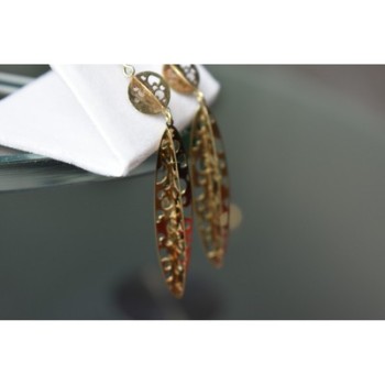 Milor 925 Sterling Silver Gold Plated (14k) Earrings Italy