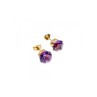 14K YELLOW GOLD AMETHYST EARRINGS