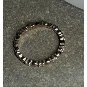 925 Sterling Silver CZ Ring Size 7.5