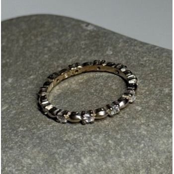 925 Sterling Silver CZ Ring Size 7.5