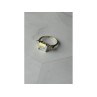925 Sterling Silver Alpanite & CZ Ring Size 8.5