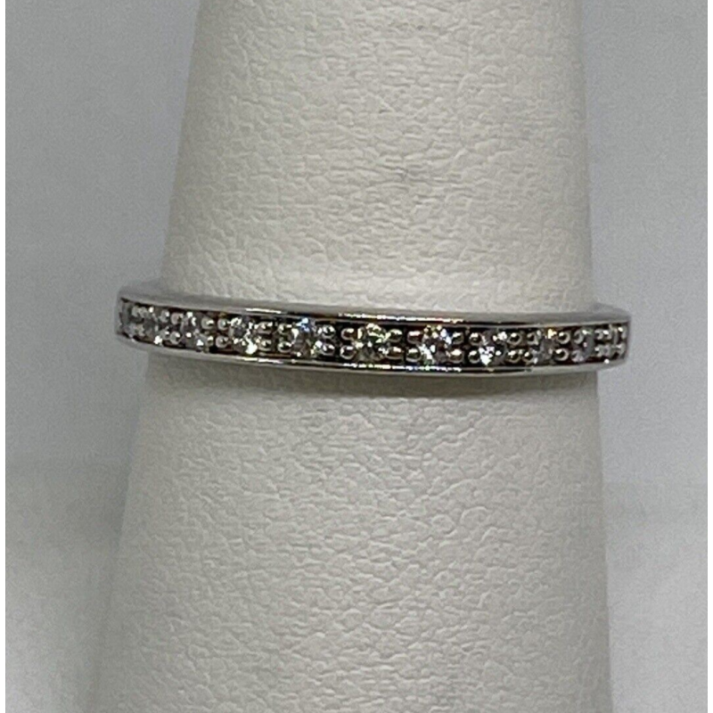 925 Sterling Silver CZ Ring Size 8
