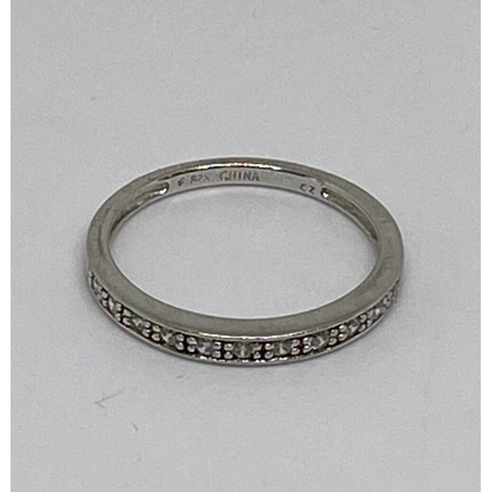 925 Sterling Silver CZ Ring Size 8