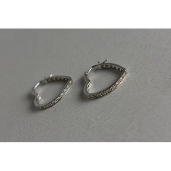 925 Sterling Silver White CZ 