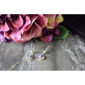925 Sterling Silver Sodalite Earrings