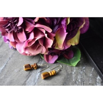 925 Sterling Silver Tiger's Eye Earrings