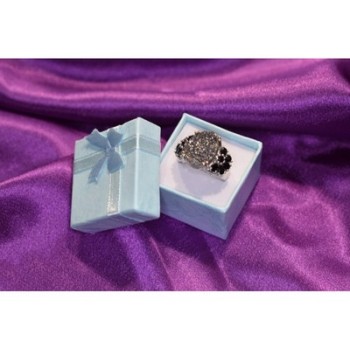 925 Sterling Silver Pyrite & Black Agate Ring Size 8